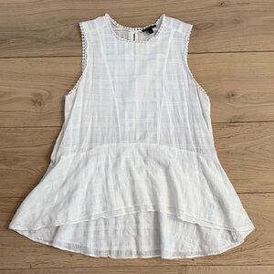Who What Wear linen peplum tank